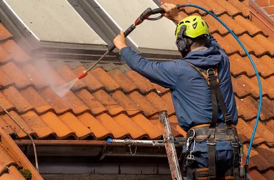 Démoussage et hydrofuge de toiture à Montbrun-Bocage